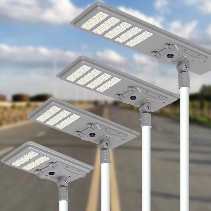 Lampadaire solaire tout-en-un