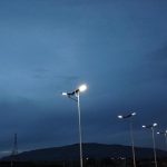 Lampadaire solaire sur poteau 40W