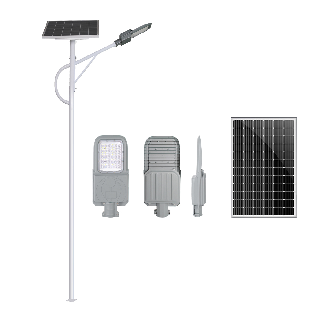 Lampadaire solaire anti-éblouissement