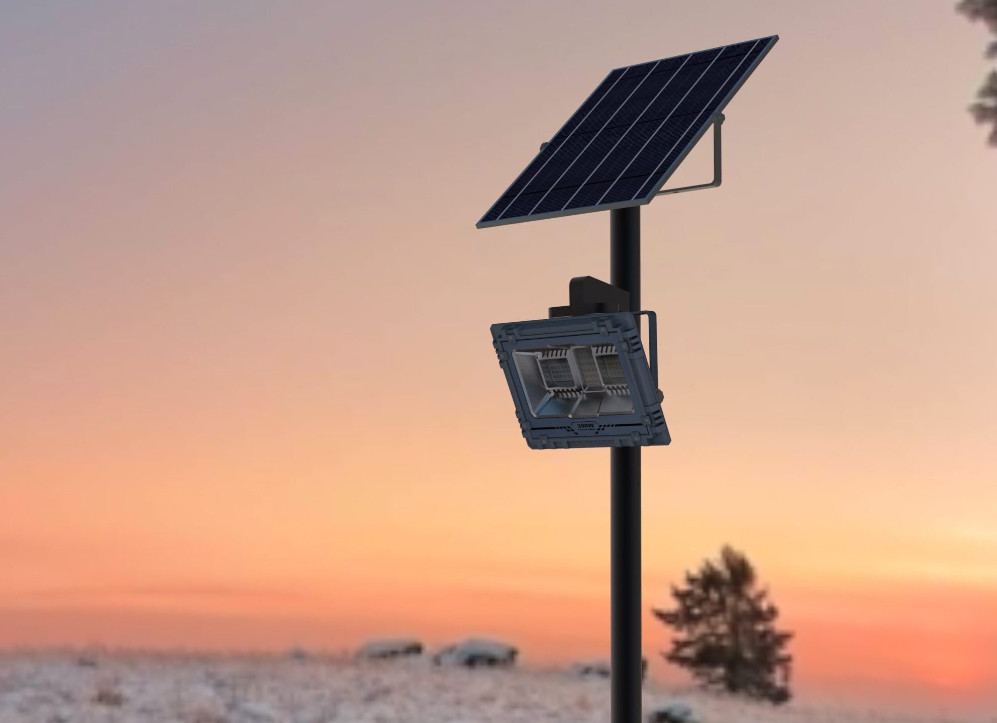 Solar Flood Lights for Outside High Power Secutiry Application