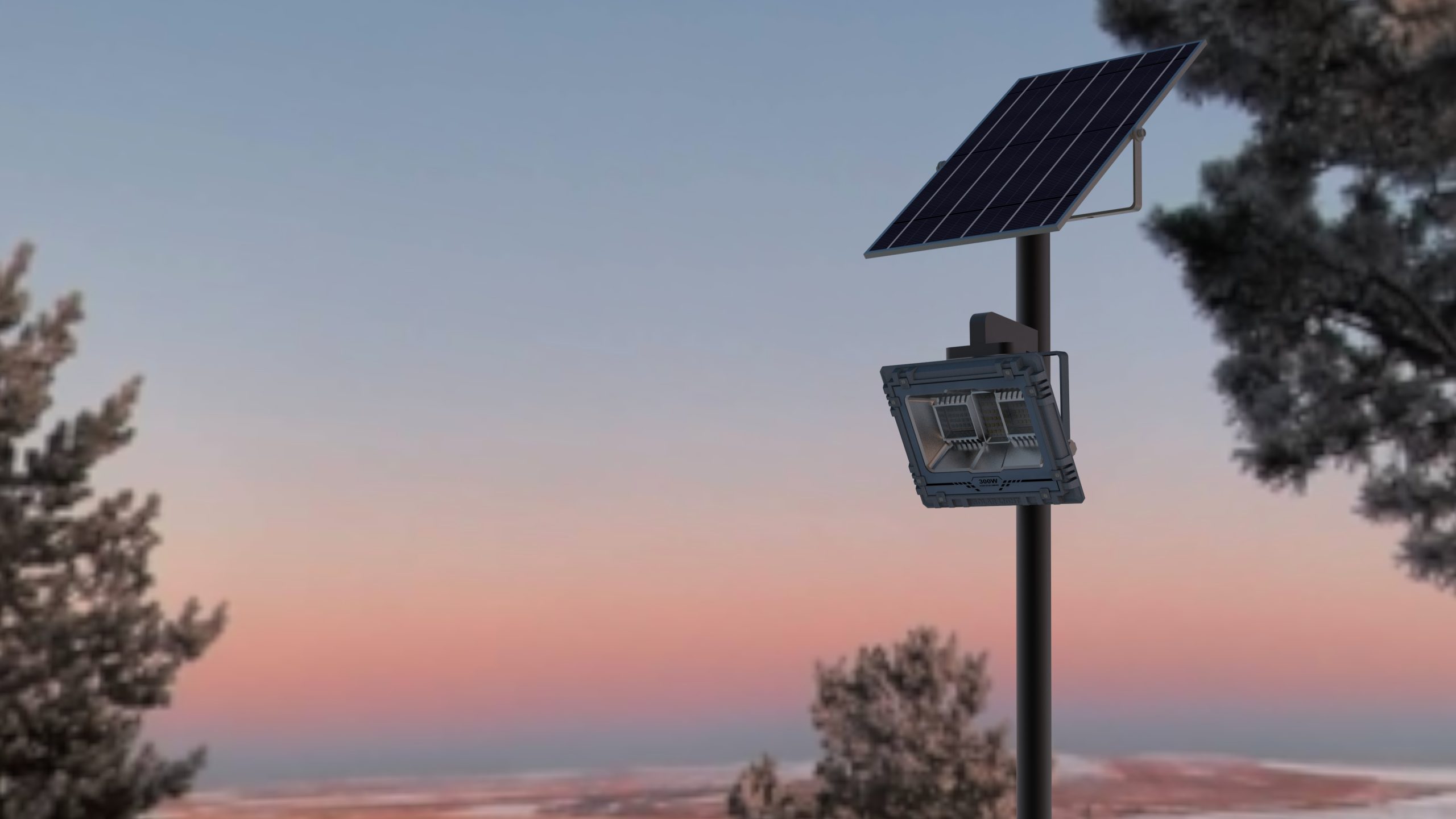 high-powered solar flood lights
