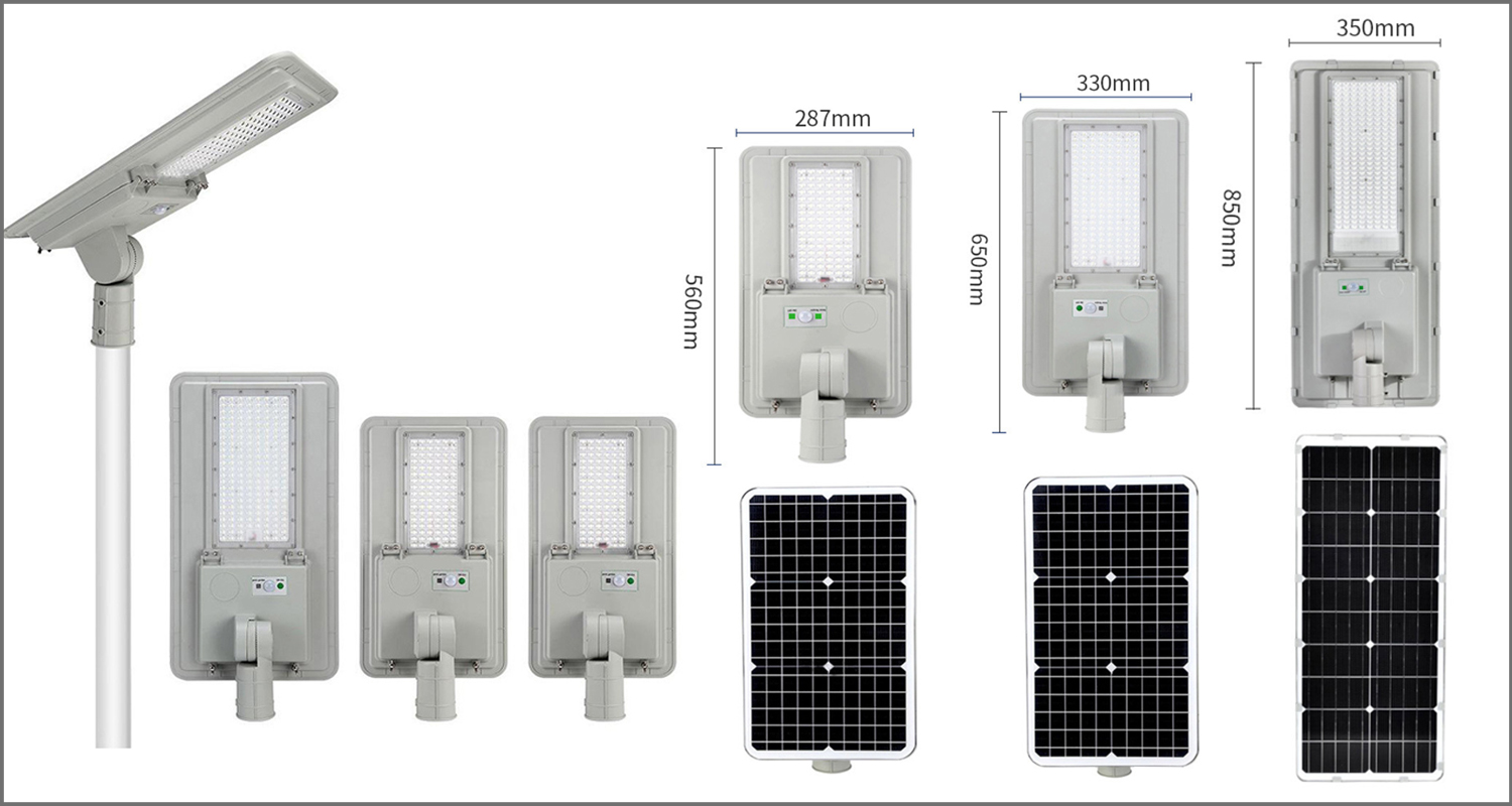 size for All In One LED Solar Street Light