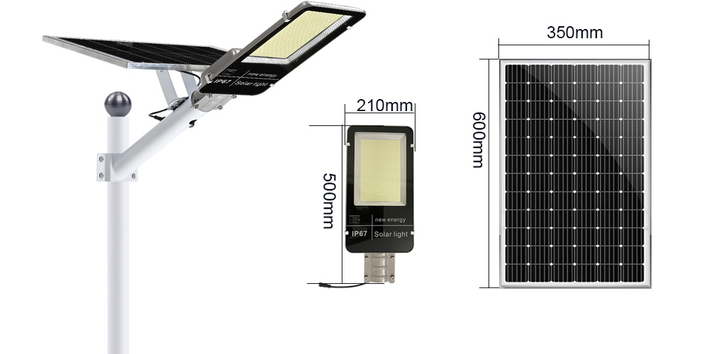 lampadaire solaire avec poteau prix taille