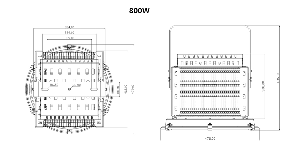 éclairages de stade