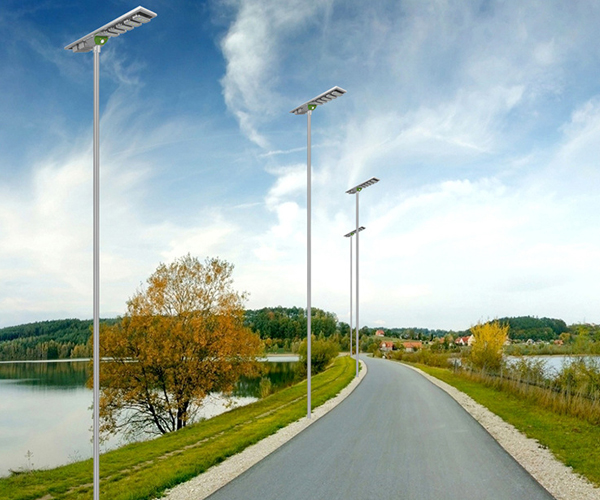 Application commerciale des lampadaires solaires
