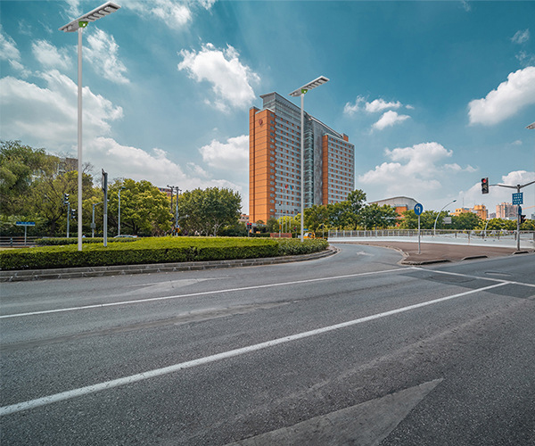 Application commerciale des lampadaires solaires