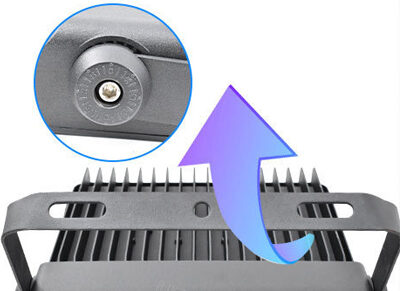 LED flood lamp detail