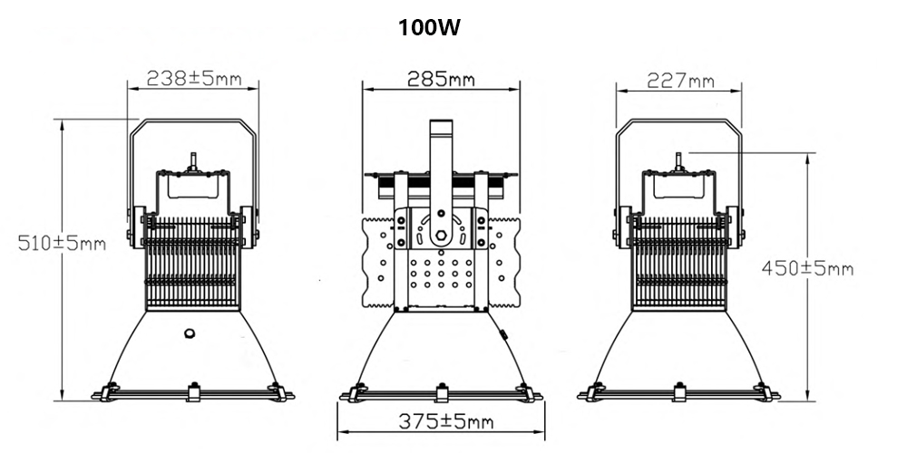 éclairages de stade