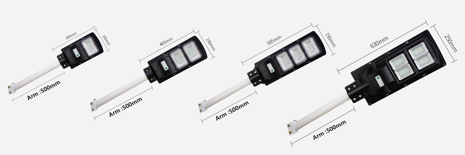 Powerful and Waterproof Solar Motion Sensor Light size