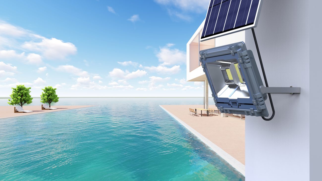 high-powered solar flood lights
