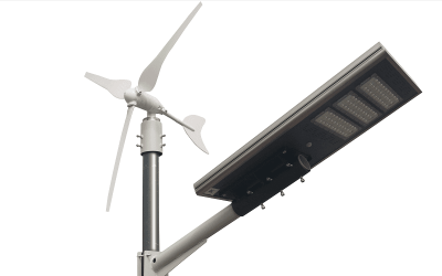 éolienne-solaire-hybride-lumière de rue-