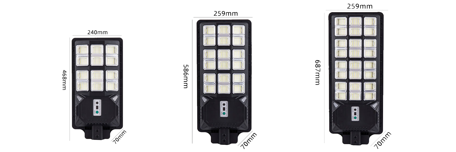 Solar Powered LED Street Lights For Home size