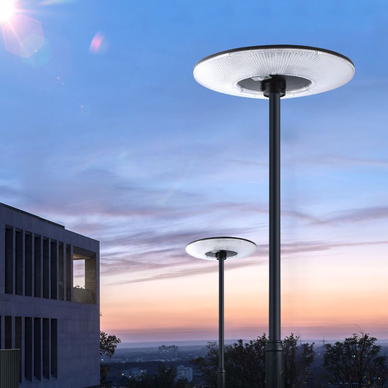 Round Solar Garden Light