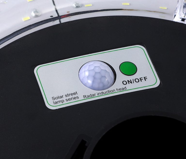 Lampe solaire ronde de jardin