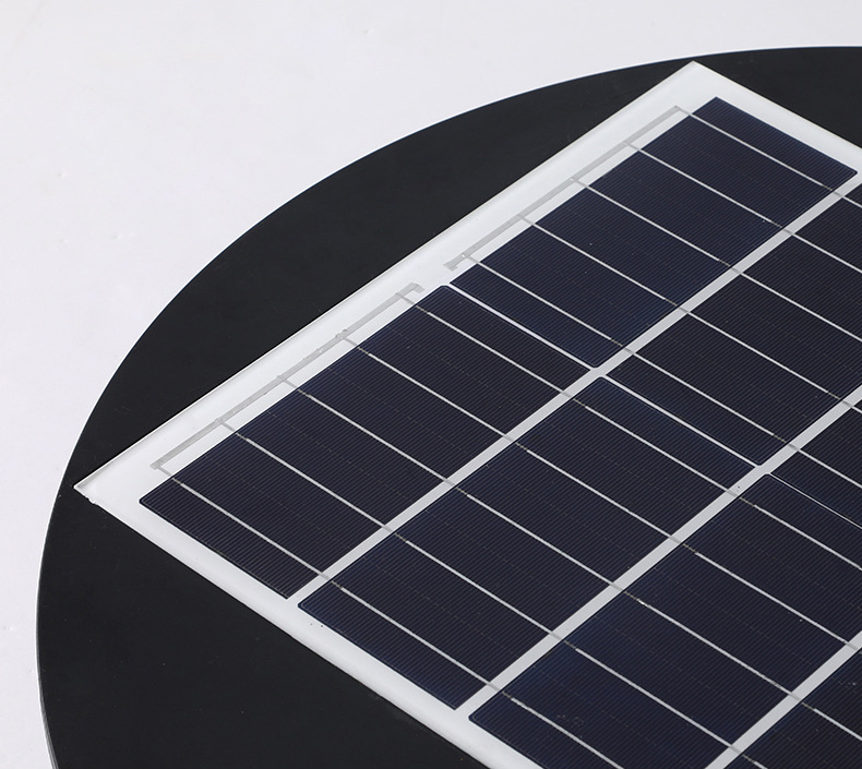 Runde Solar-Gartenleuchte